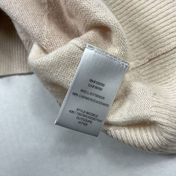 Joie Eloisa Cashmere Sweater Striped Long Sleeve Soft Knit Boxy Fit MEDIUM FLAW - Picture 8 of 12